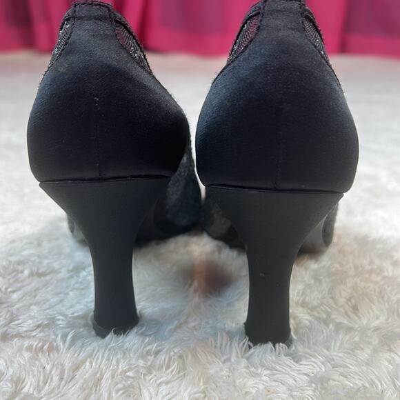 Mootsies Tootsies black square toe Momindi heels, size 7.5 - Picture 5 of 11